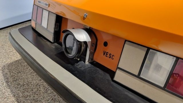 Камера заднего вида 1972 года выпуска на прототипе Volvo Experimental Safety Car