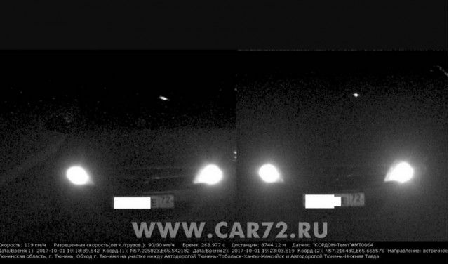 В Тюмени начали высчитывать среднюю скорость движения и штрафовать за превышение