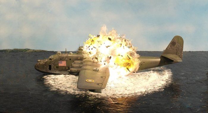 Реалистичная миниатюра «Крушение BV 222»