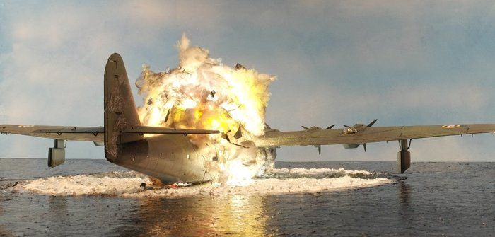 Реалистичная миниатюра «Крушение BV 222»