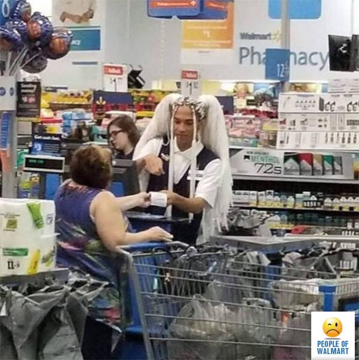 Чудные посетители супермаркетов Walmart