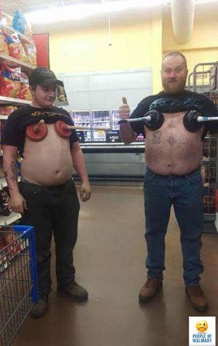 Чудные посетители супермаркетов Walmart