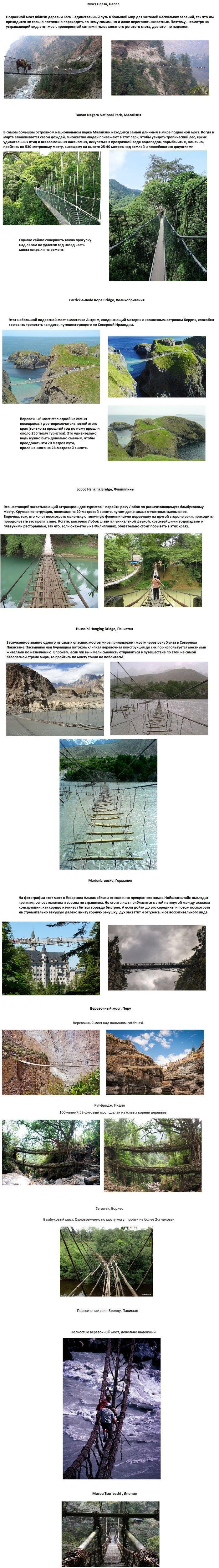 Самые захватывающие мосты мира