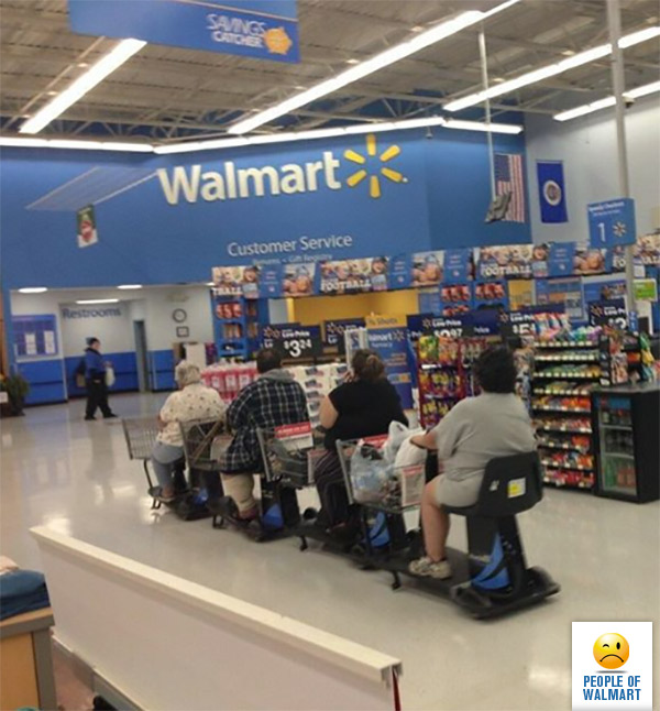 Экстравагантные покупатели Walmart