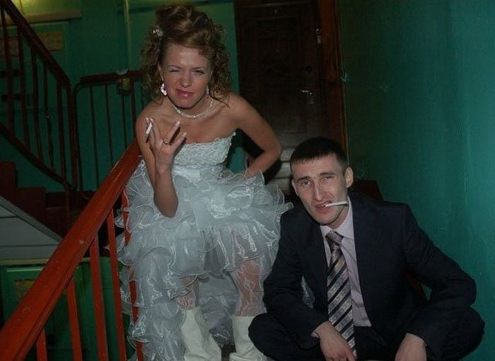 Странные свадебные фотографии