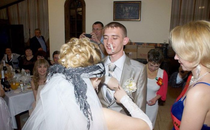 Странные свадебные фотографии