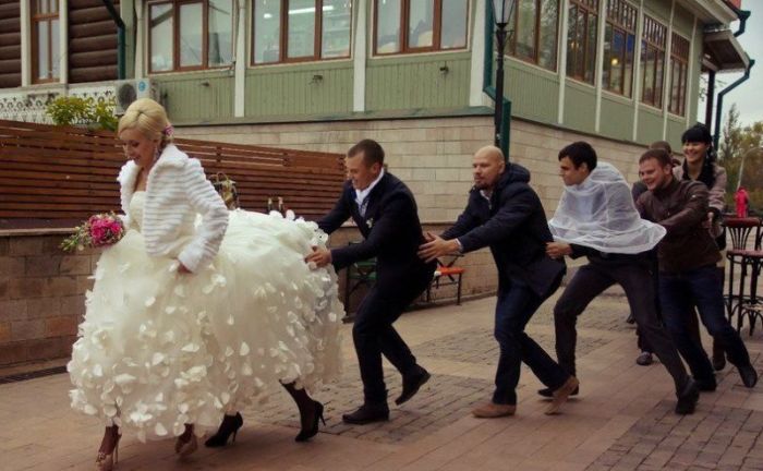Забавные свадебные фотографии