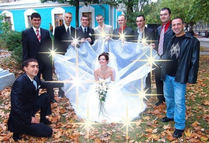 Забавные свадебные фотографии