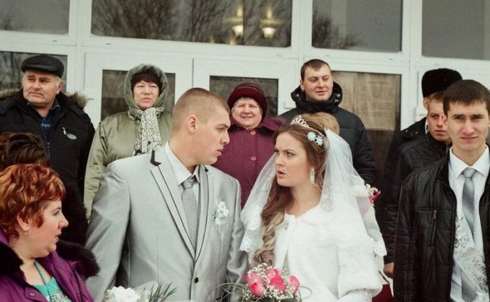 Забавные свадебные фотографии