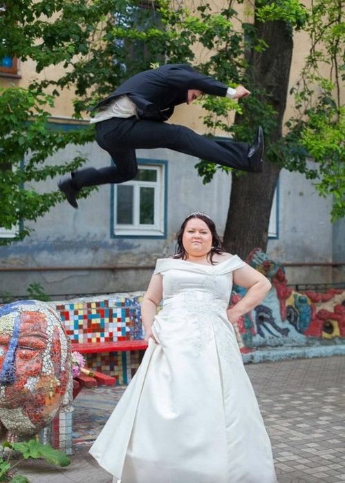 Забавные свадебные фотографии