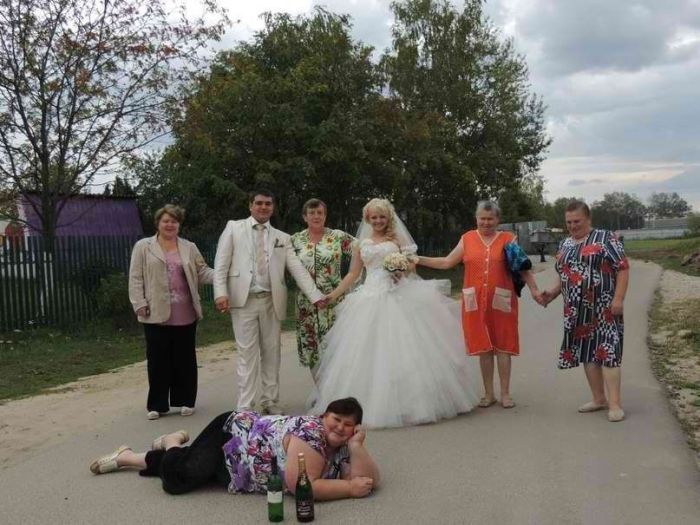 Забавные свадебные фотографии
