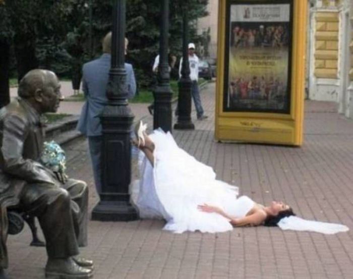 Забавные свадебные фотографии