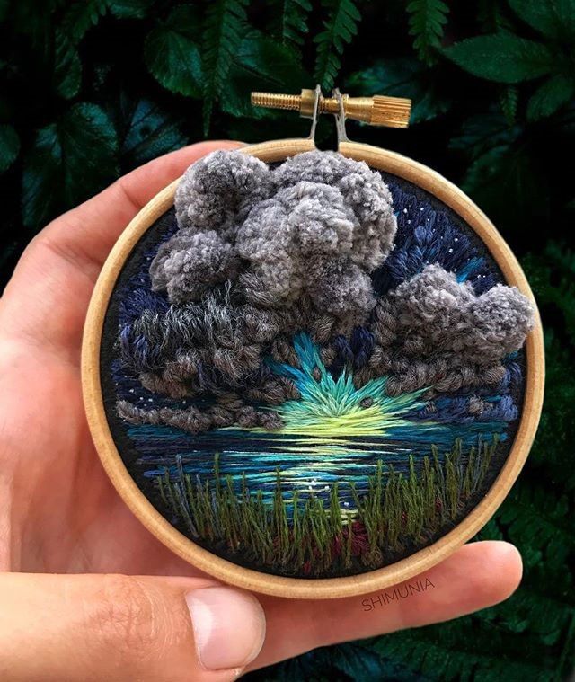 Художница из Питера не рисует пейзажи, а вышивает их