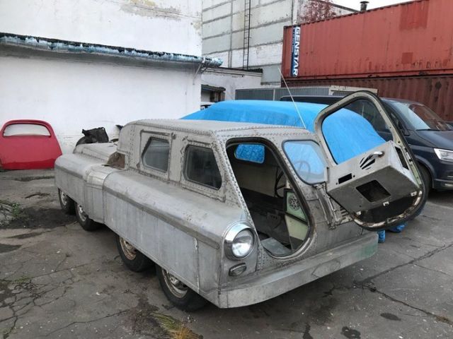 В Челябинске обнаружили советский вездеход 8х8 на базе «Победы»