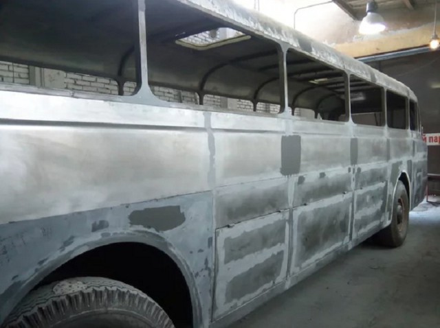 Восстановление старого автобуса Ikarus 55 Lux