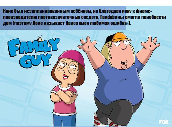 Факты о мультфильме Гриффины (16 картинок)