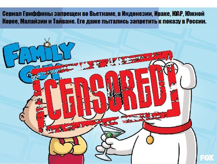 Факты о мультфильме Гриффины (16 картинок)