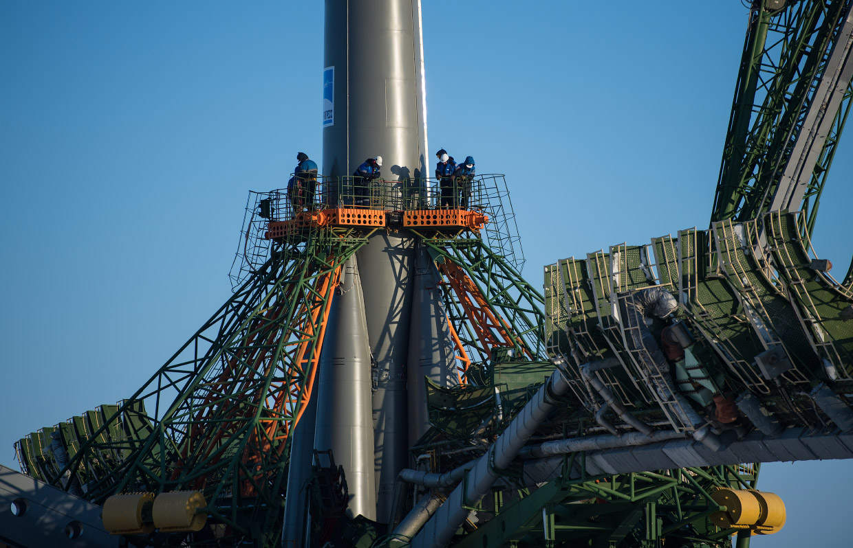Как стартовал российский космический корабль «Союз МС-07»