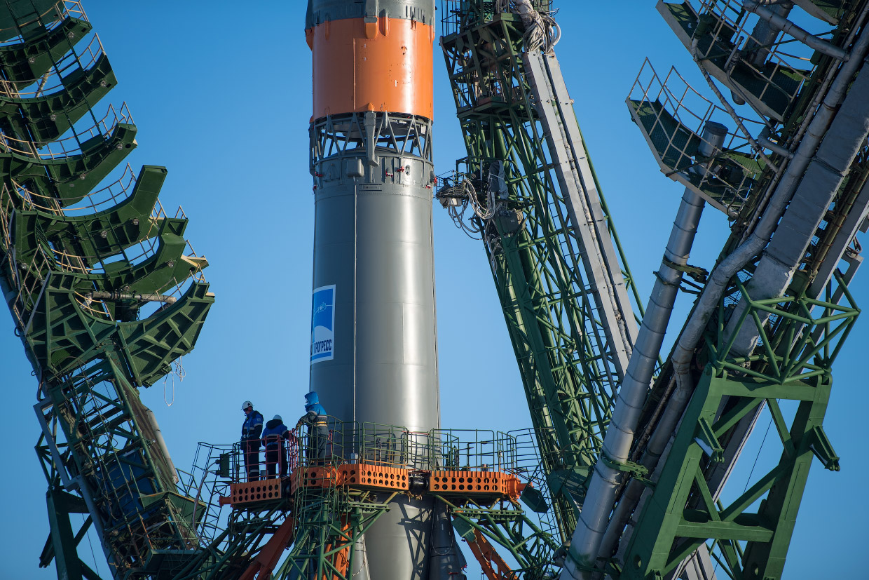 Как стартовал российский космический корабль «Союз МС-07»