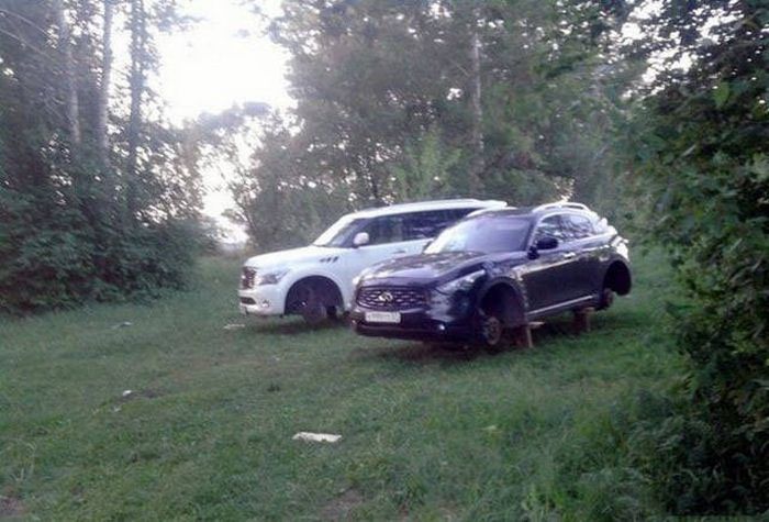 Русские на загородном отдыхе