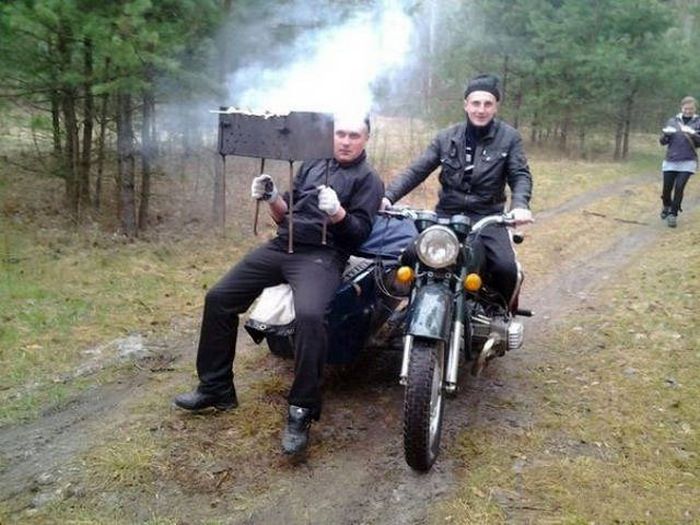 Русские на загородном отдыхе