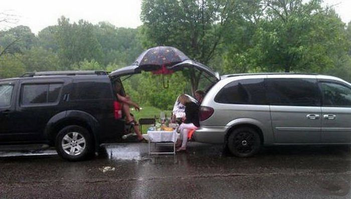 Русские на загородном отдыхе
