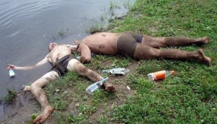 Русские на загородном отдыхе