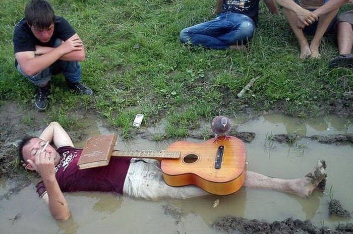 Русские на загородном отдыхе