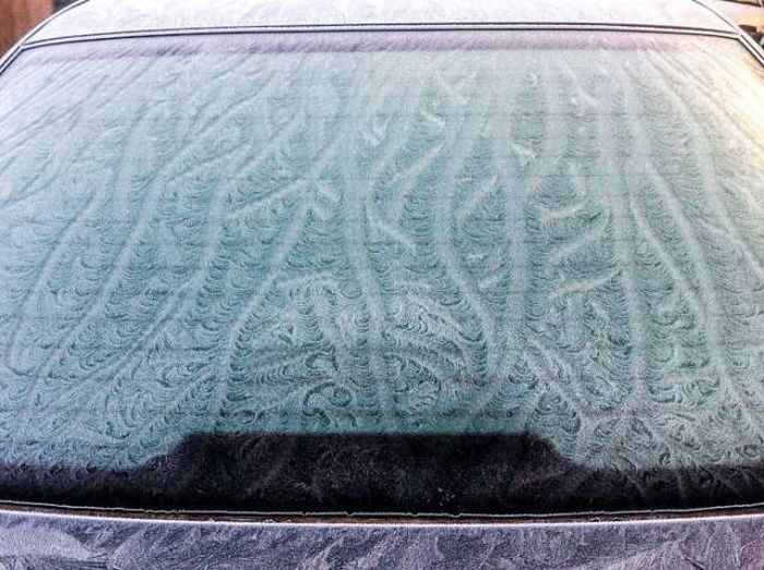 Замерзшие автомобили