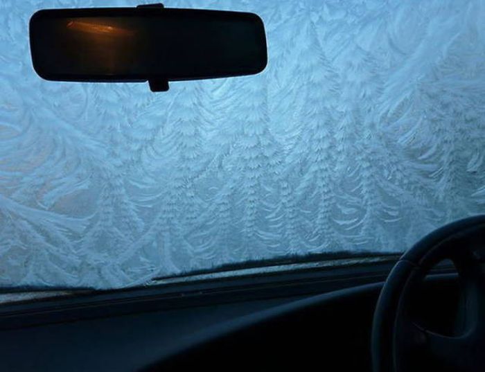 Замерзшие автомобили