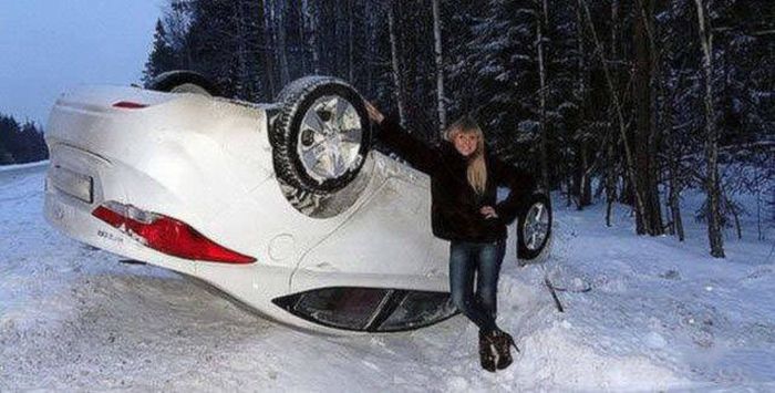 Приколы с женщинами за рулем