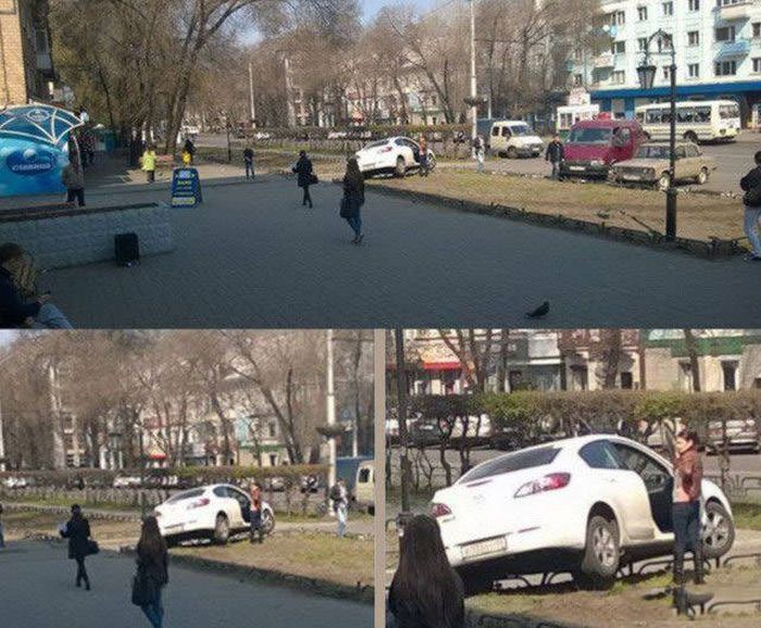 Приколы с женщинами за рулем