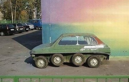 Неизвестная науке машина (5 фото)