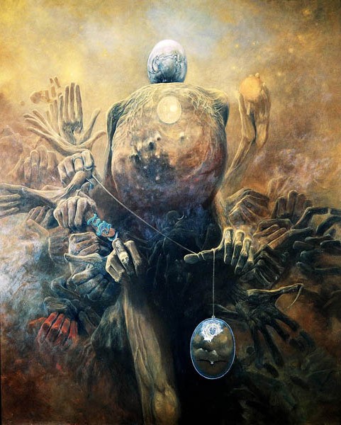 Психоделические картины от Zdzislawа Beksi'nski (101 фото)