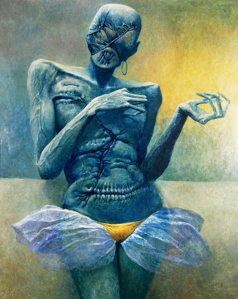 Психоделические картины от Zdzislawа Beksi'nski (101 фото)