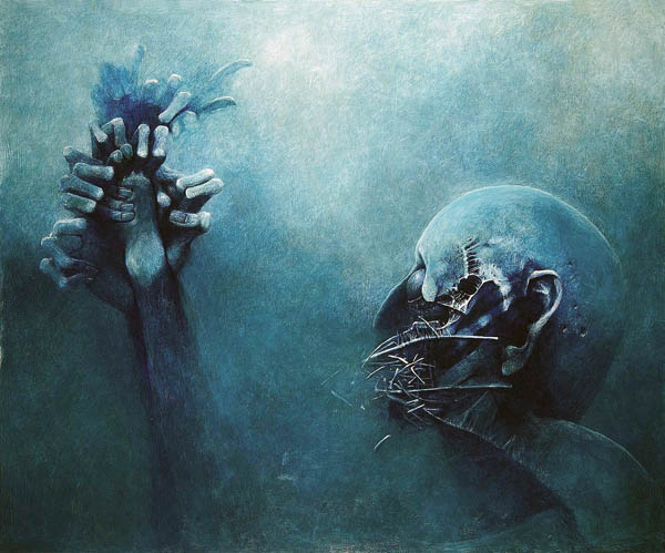 Психоделические картины от Zdzislawа Beksi'nski (101 фото)
