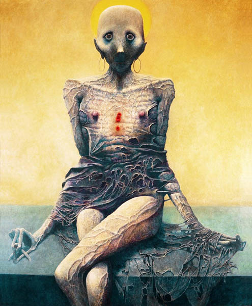 Психоделические картины от Zdzislawа Beksi'nski (101 фото)