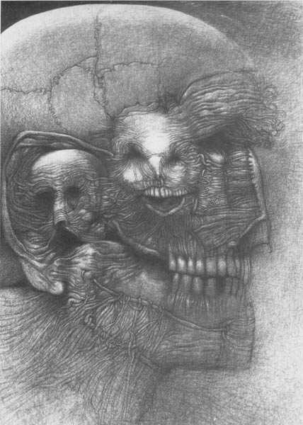 Психоделические картины от Zdzislawа Beksi'nski (101 фото)