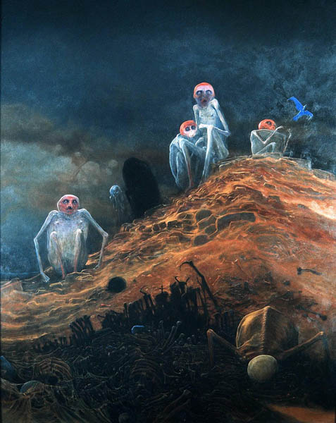 Психоделические картины от Zdzislawа Beksi'nski (101 фото)