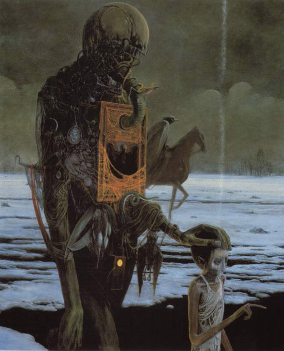 Психоделические картины от Zdzislawа Beksi'nski (101 фото)