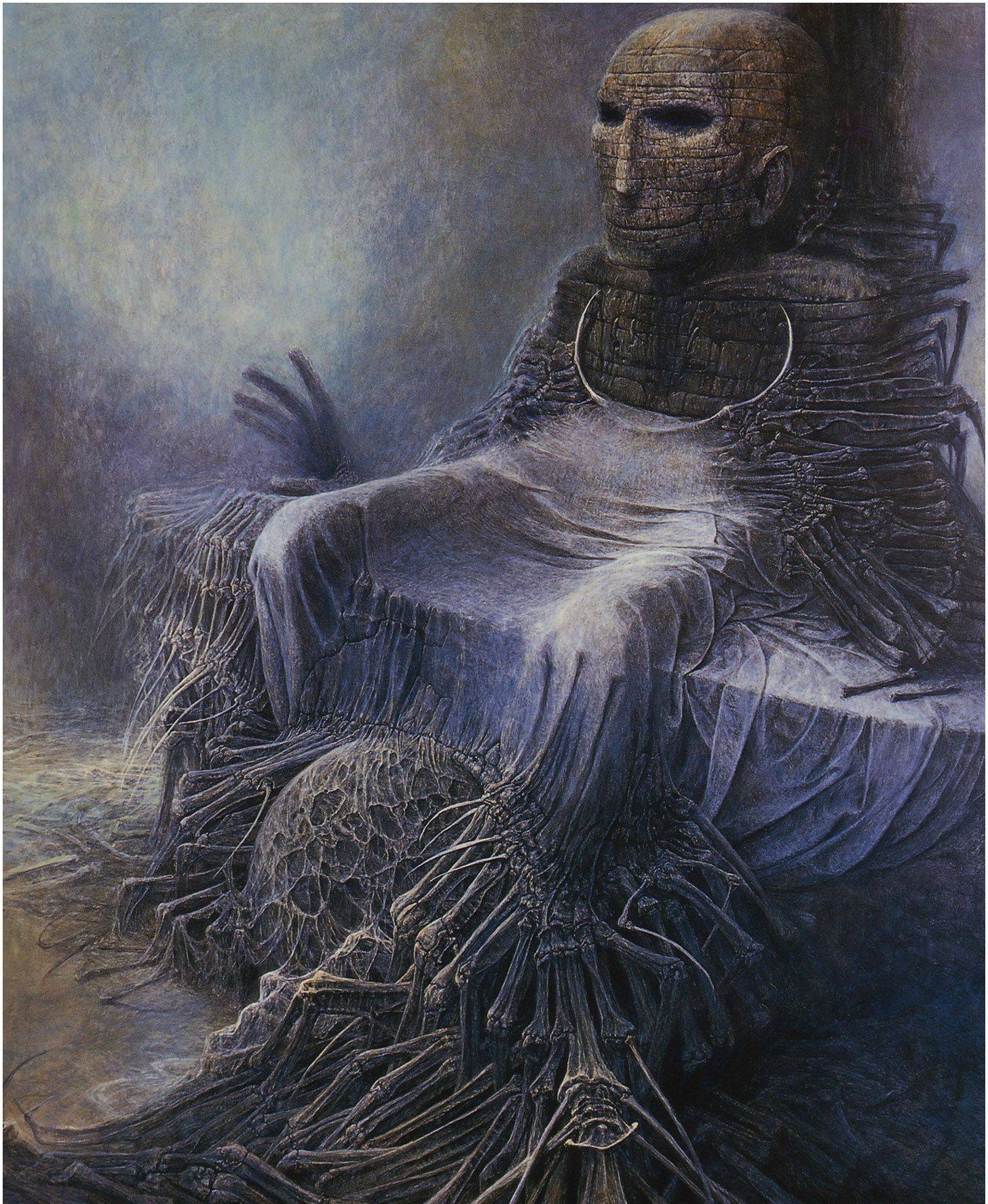 Психоделические картины от Zdzislawа Beksi'nski (101 фото)