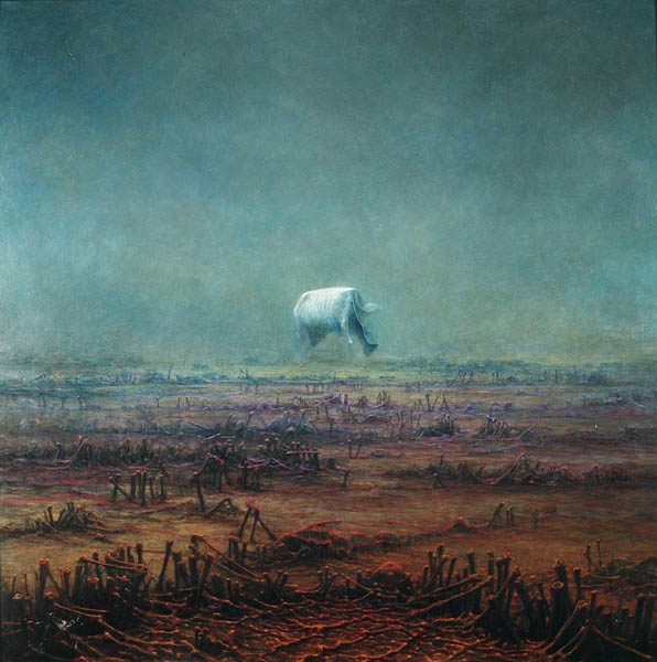 Психоделические картины от Zdzislawа Beksi'nski (101 фото)