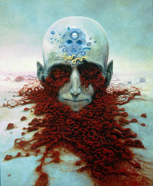 Психоделические картины от Zdzislawа Beksi'nski (101 фото)