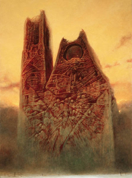 Психоделические картины от Zdzislawа Beksi'nski (101 фото)