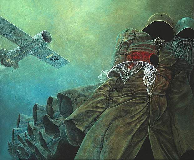Психоделические картины от Zdzislawа Beksi'nski (101 фото)