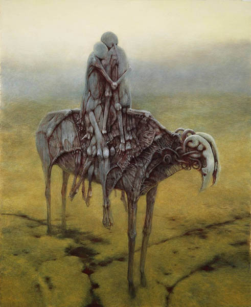 Психоделические картины от Zdzislawа Beksi'nski (101 фото)