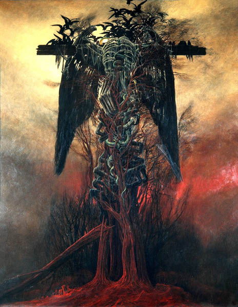 Психоделические картины от Zdzislawа Beksi'nski (101 фото)