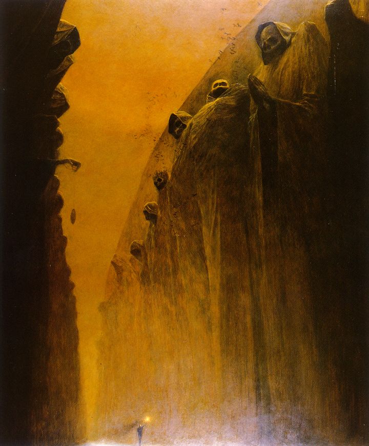 Психоделические картины от Zdzislawа Beksi'nski (101 фото)