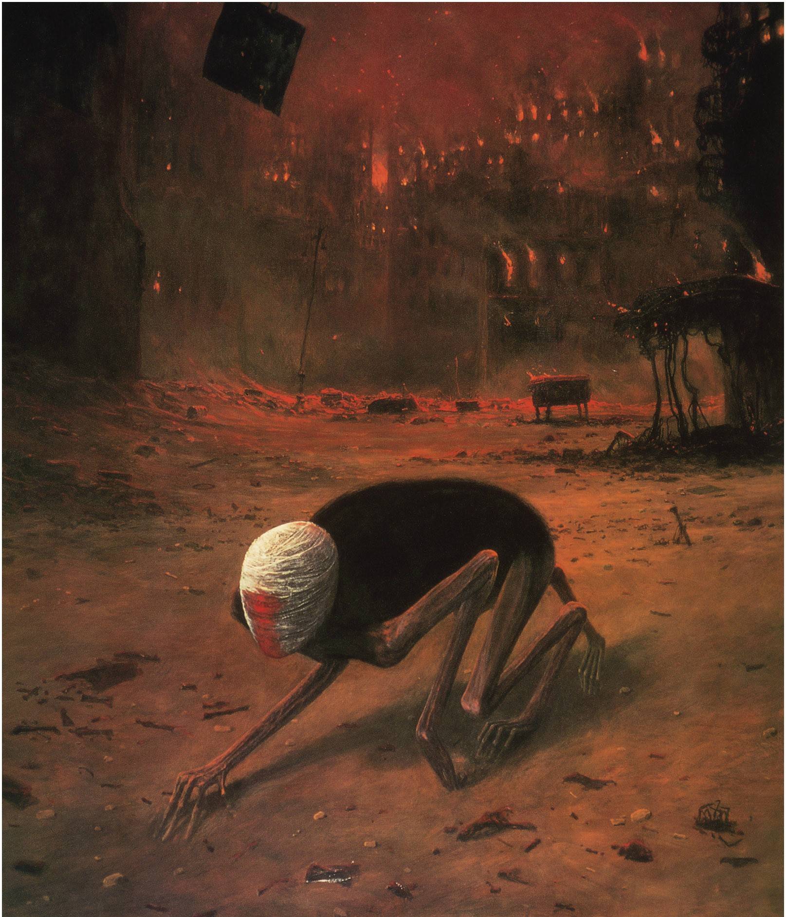 Психоделические картины от Zdzislawа Beksi'nski (101 фото)