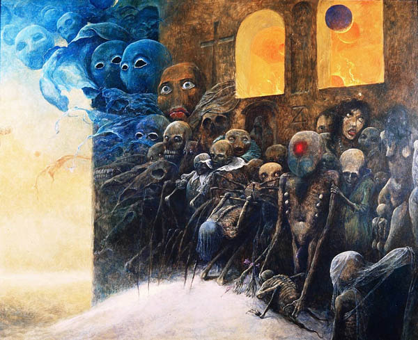 Психоделические картины от Zdzislawа Beksi'nski (101 фото)